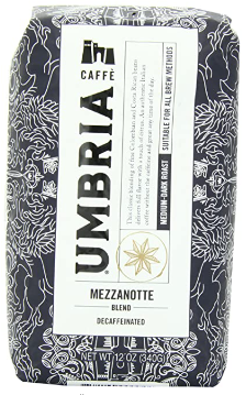 Best Italian Decaf Coffee - Caffee Umbria Mezzanottee Decaf Blend