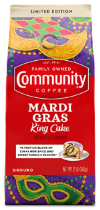 Weird Flavored Coffees - Community Coffee Mardi Gras King Cake