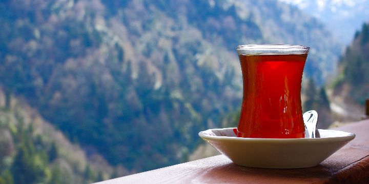 Cup of Tea with Mountains in the Background - Best Tea Blogs