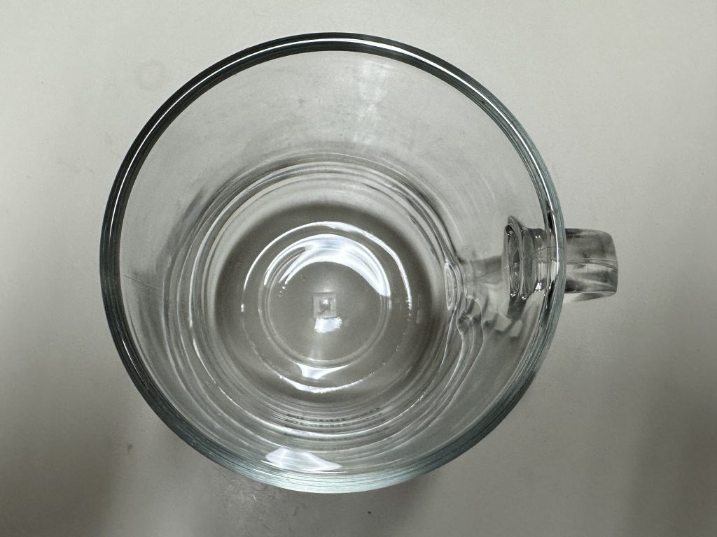 My Actual Glass Coffee Mug I Drink from at Home